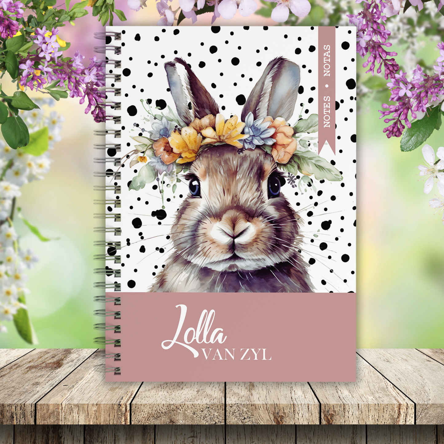 DOTTED BUNNY NOTEBOOK