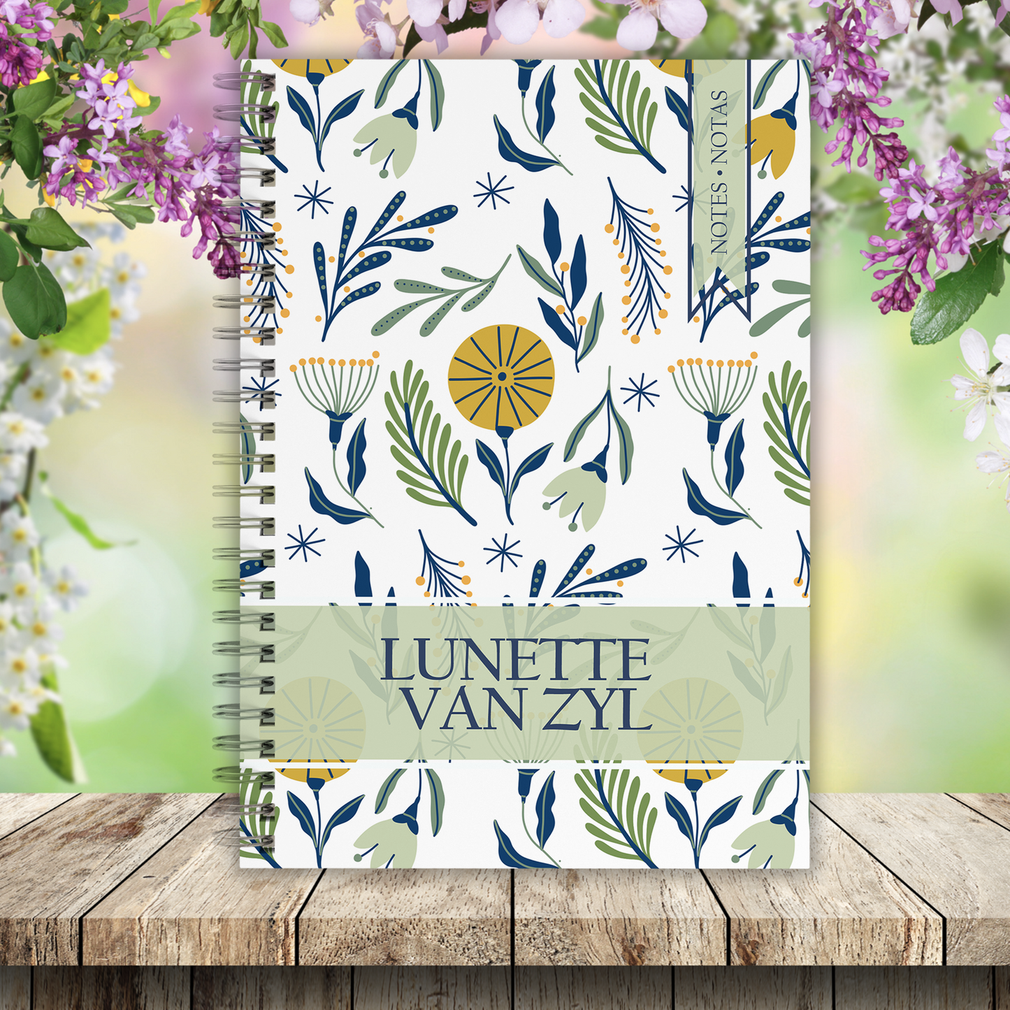 HAND DRAWN FLOWERS NOTEBOOK
