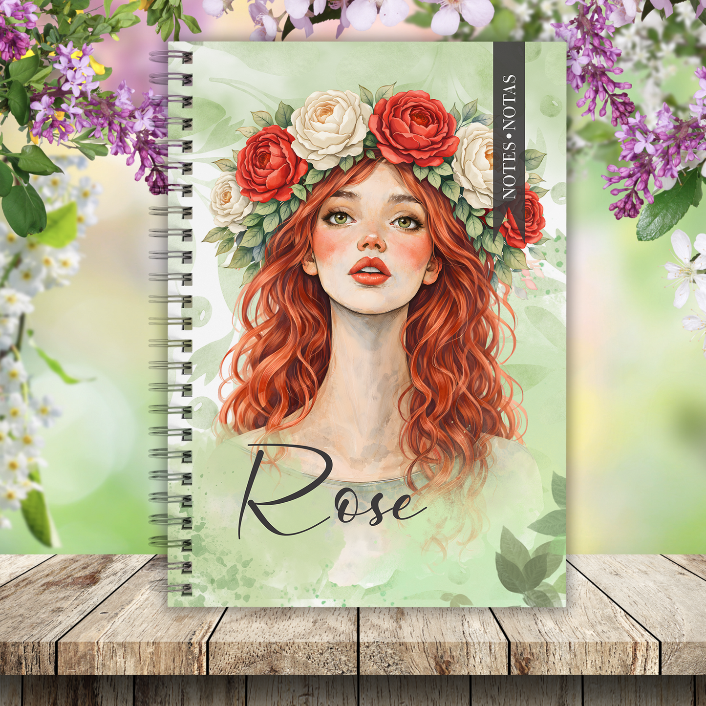 FLORAL ROSE NOTEBOOK