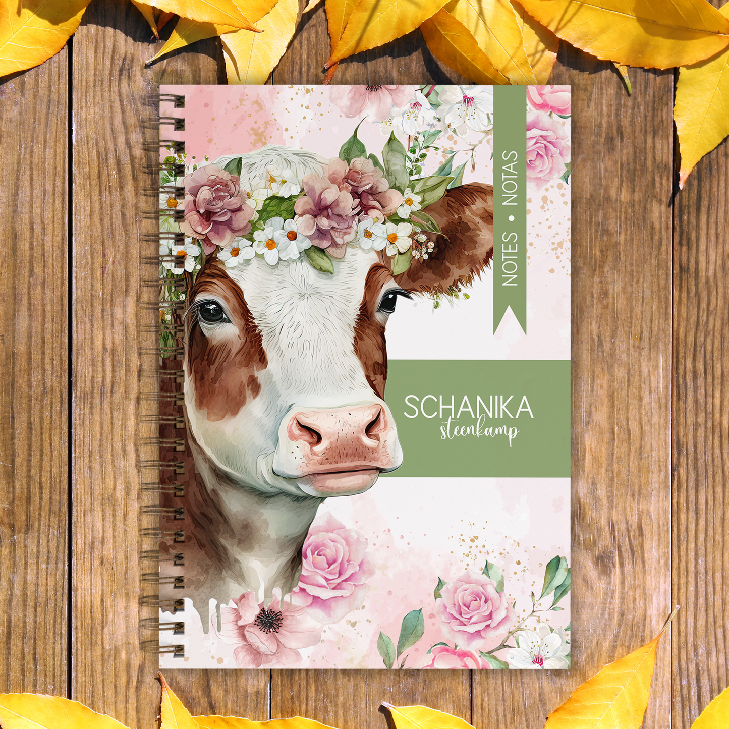 FLORAL CALF NOTEBOOK
