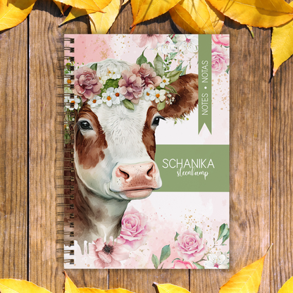 FLORAL CALF NOTEBOOK