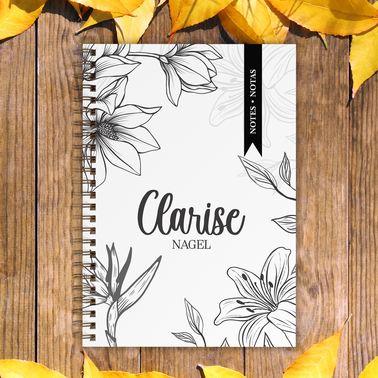 FLORAL COLOURING NOTEBOOK