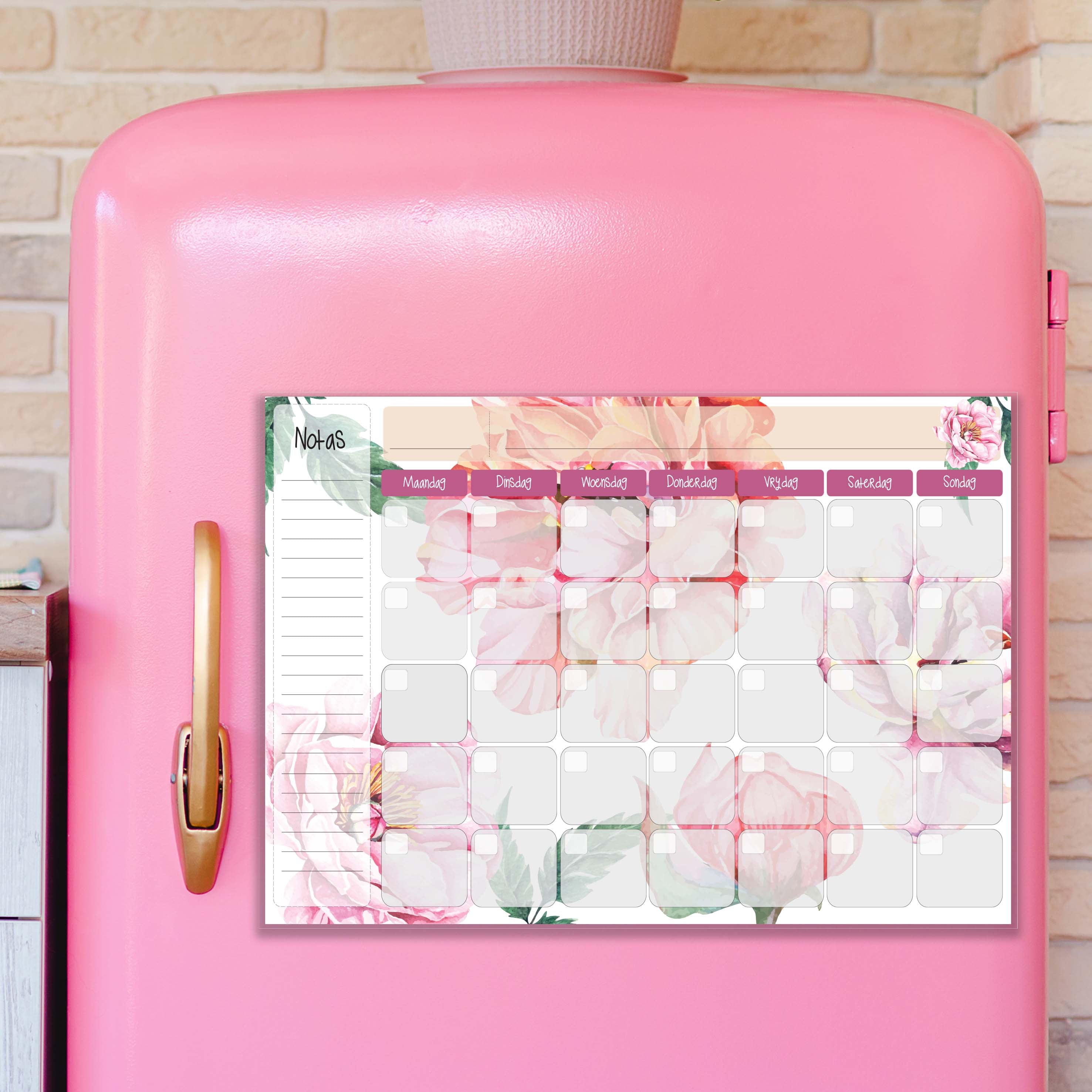 PEONIES FRIDGE MAGNET