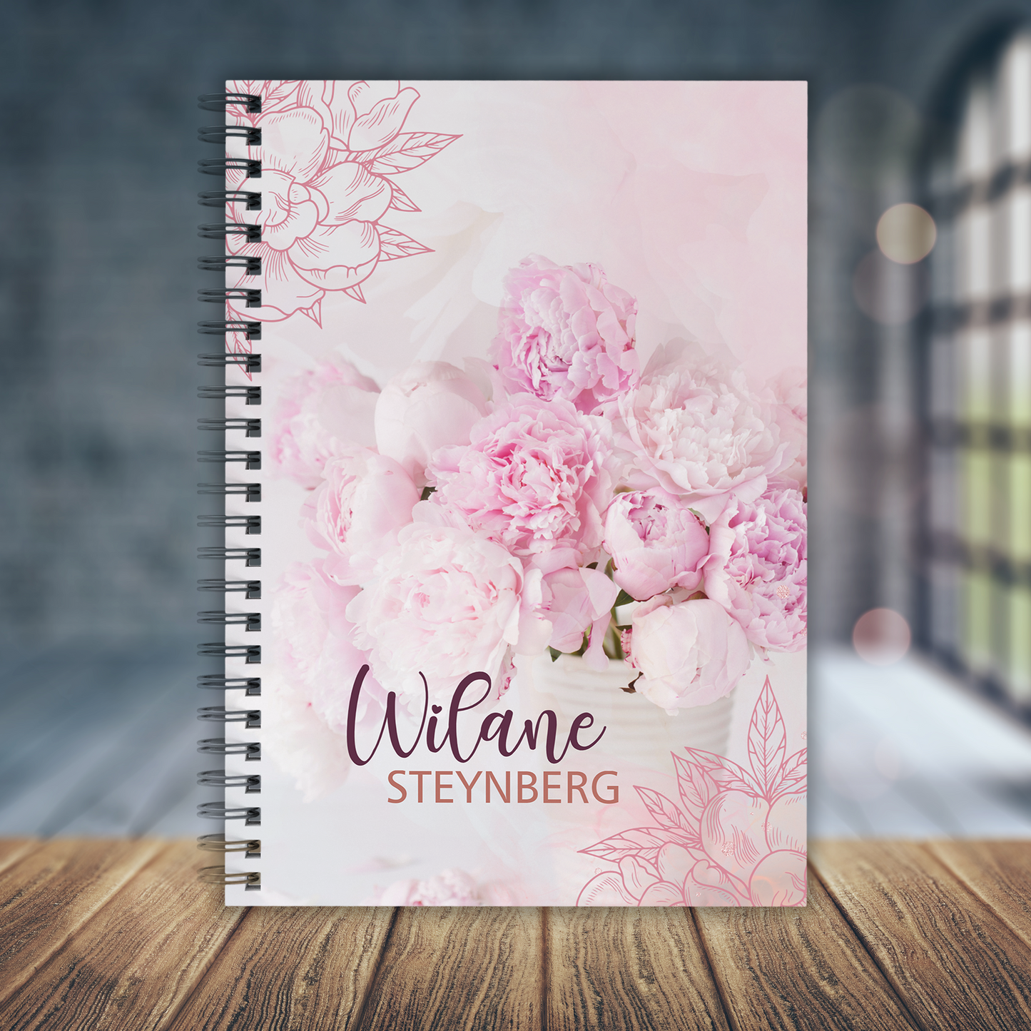 PEONIES NOTEBOOK