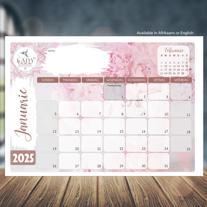 PEONIES DESKPAD 2025