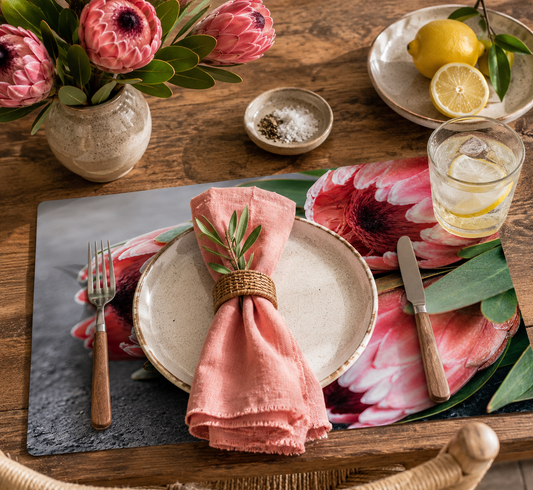 PINK PROTEA PVC PLACEMAT