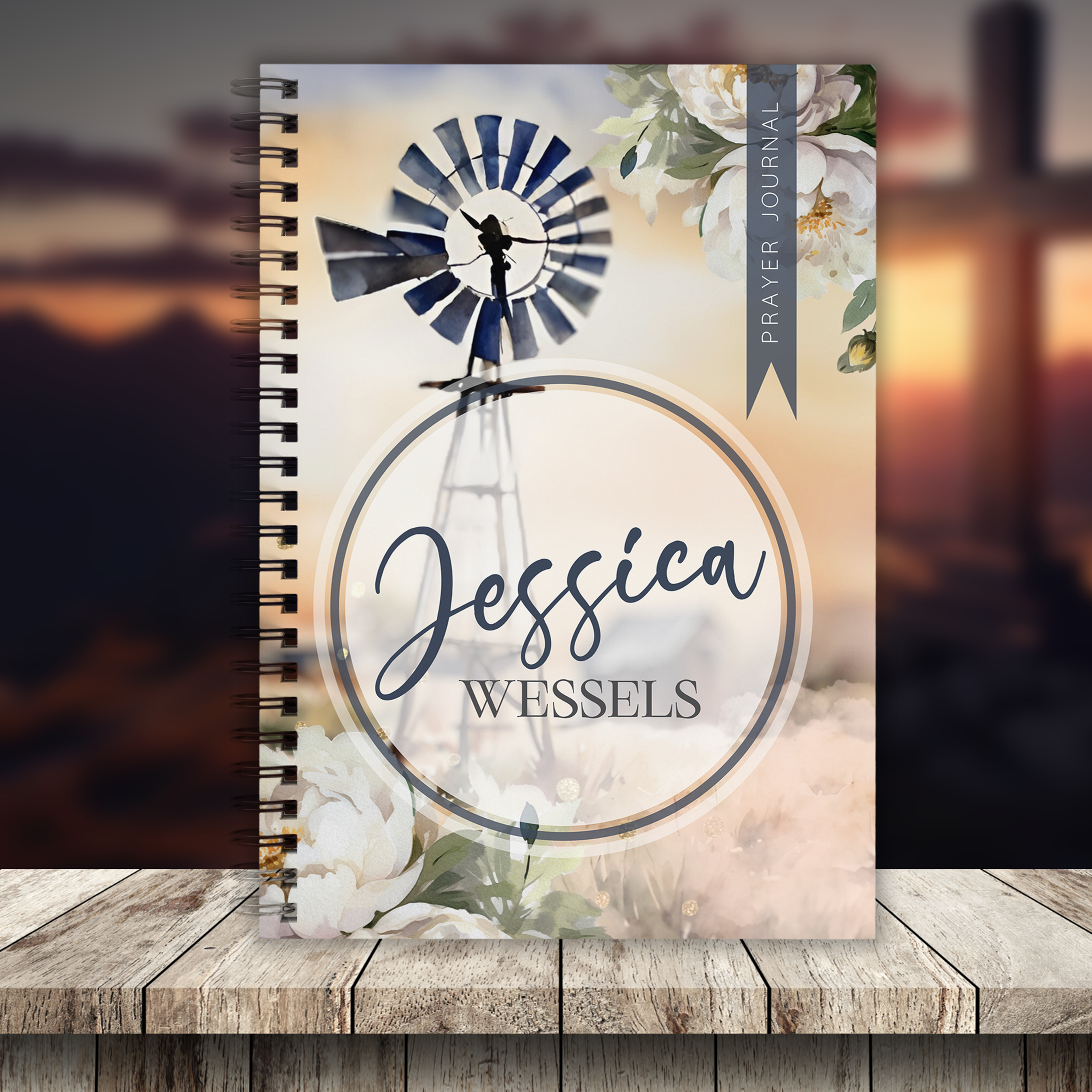 FLORAL WINDPOMP PRAYER JOURNAL