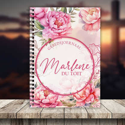 WATERCOLOR PEONIES PRAYER JOURNAL