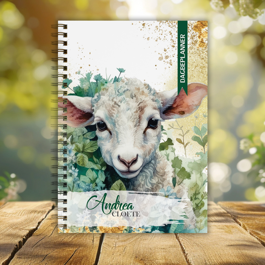 BABY LAMB GREEN GOLD DAILY PLANNER