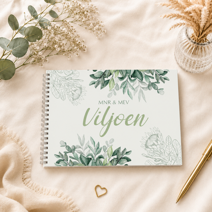 GREEN LEAVES WEDDING GUESTBOOK