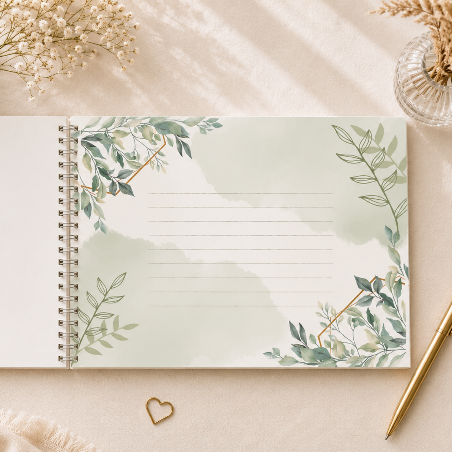 LEAVES AND GOLD GUESTBOOK