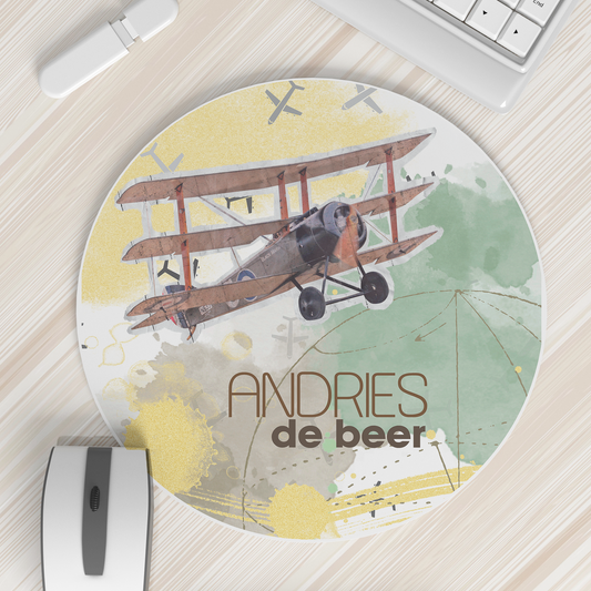 VINTAGE PLANE MOUSEPAD