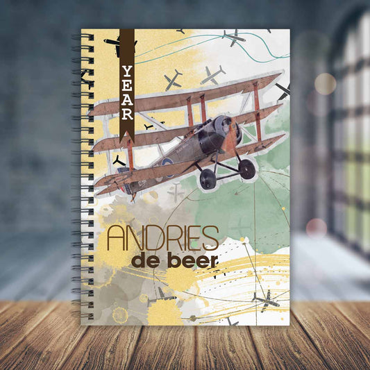VINTAGE PLANE TEACHER PLANNER