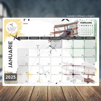 VINTAGE PLANES DESKPAD 2025