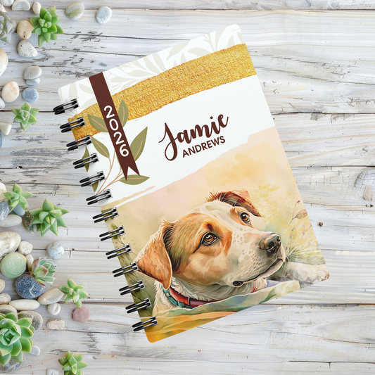 WATERCOLOR JACK RUSSEL 1 DAY DIARY 2026