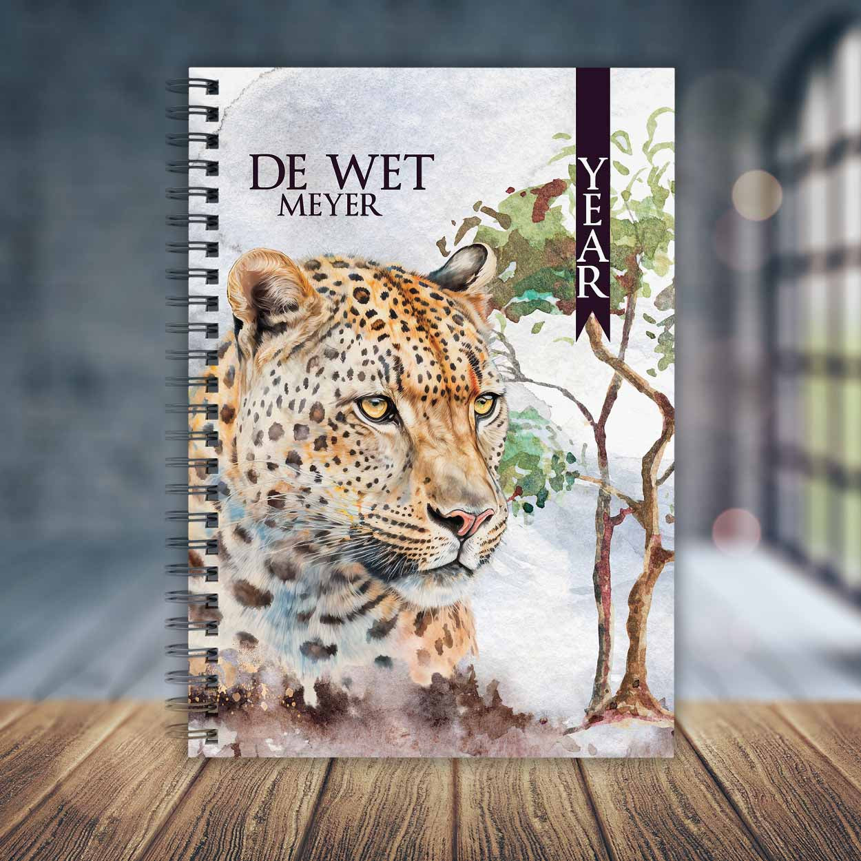 WATERCOLOR LEOPARD TEACHER PLANNER 2025