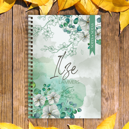 WHITE BLOSSOMS NOTEBOOK