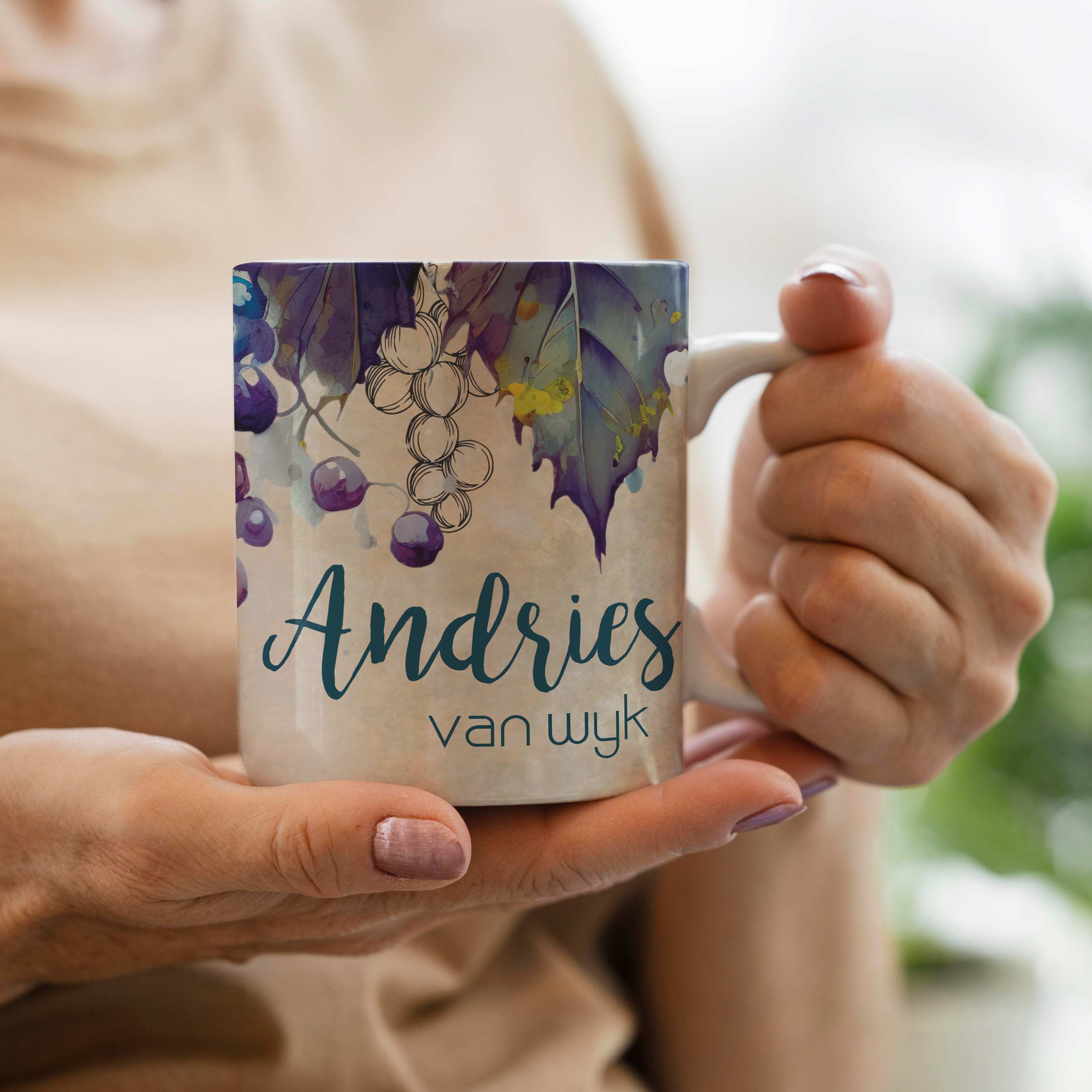 WATERCOLOR GRAPES MUG