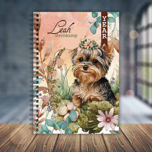 YORKIE BROWN TEACHER PLANNER 2025