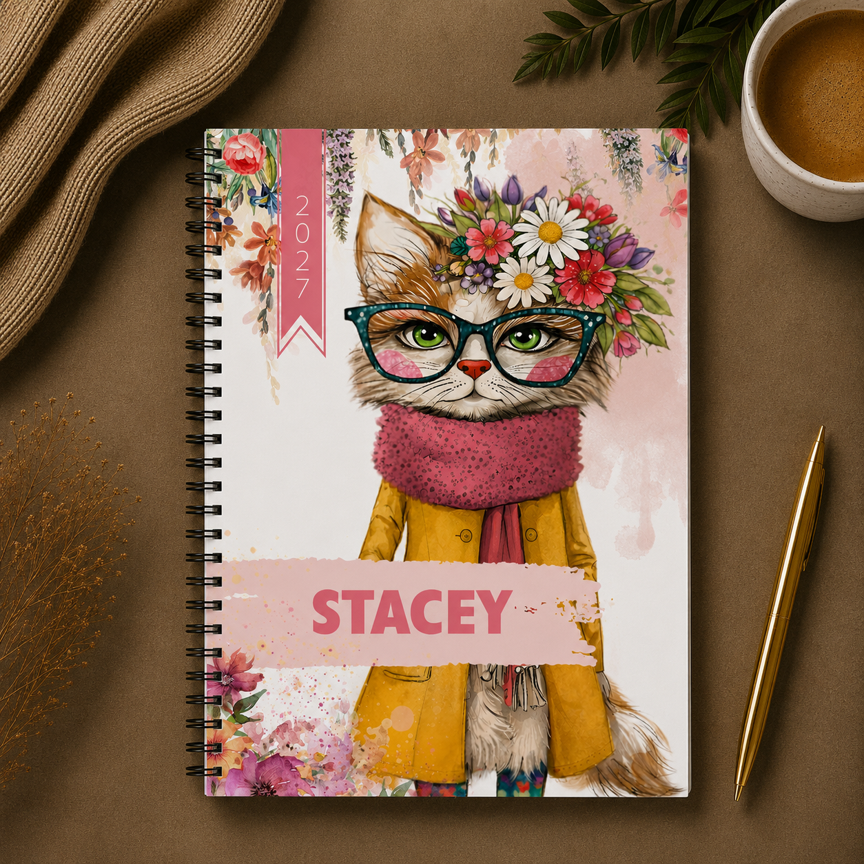 FANCY CAT 1 DAY DIARY 2027