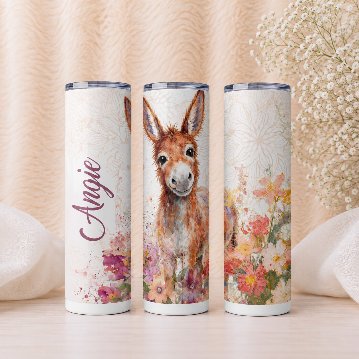 CUTE DONKIE SKINNY TUMBLER