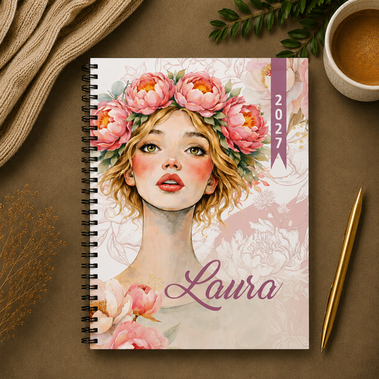 FLORAL LAURA 1 DAY DIARY 2027