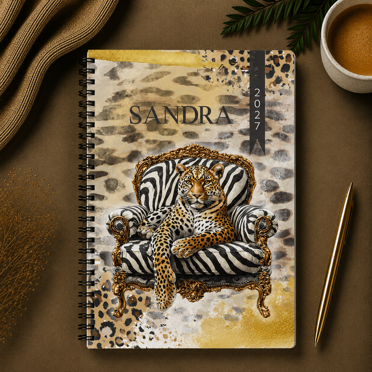 ROYAL LEOPARD 1 DAY DIARY 2027