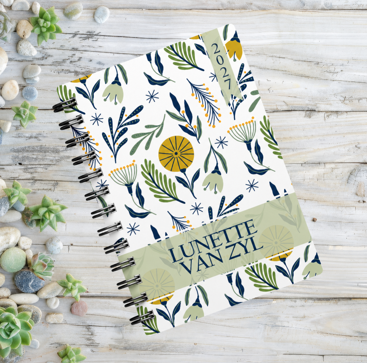 HAND DRAWN FLOWERS 1 DAY DIARY 2027