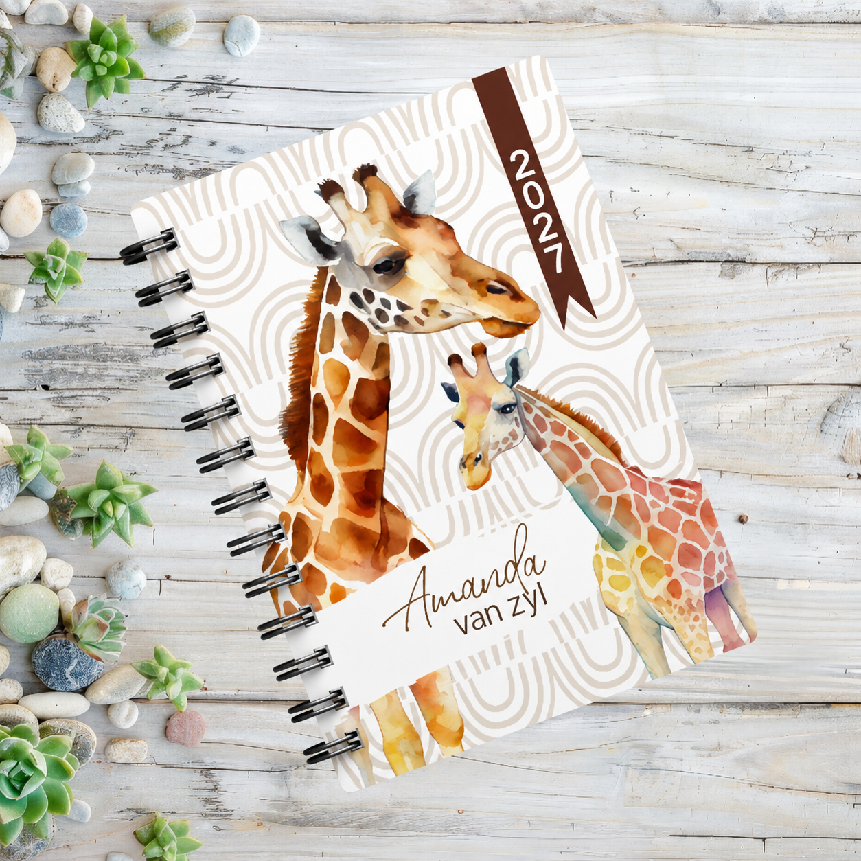 GIRAFFES 1 DAY DIARY 2027