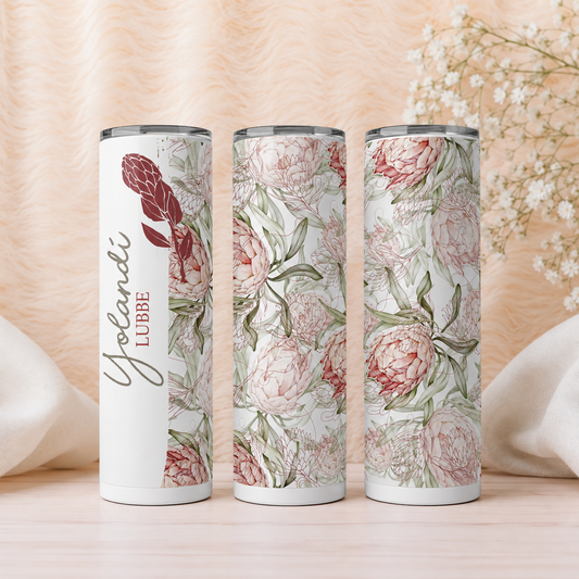 PASTEL PROTEA SKINNY TUMBLER
