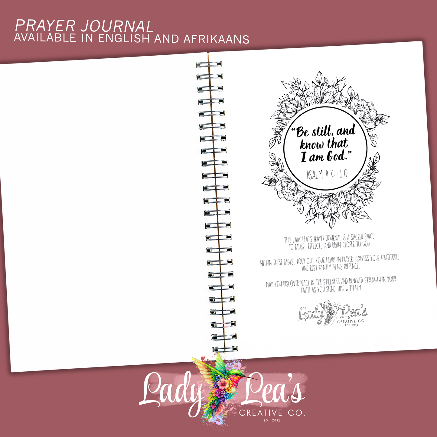 PROTEA BURGANDY PRAYER JOURNAL