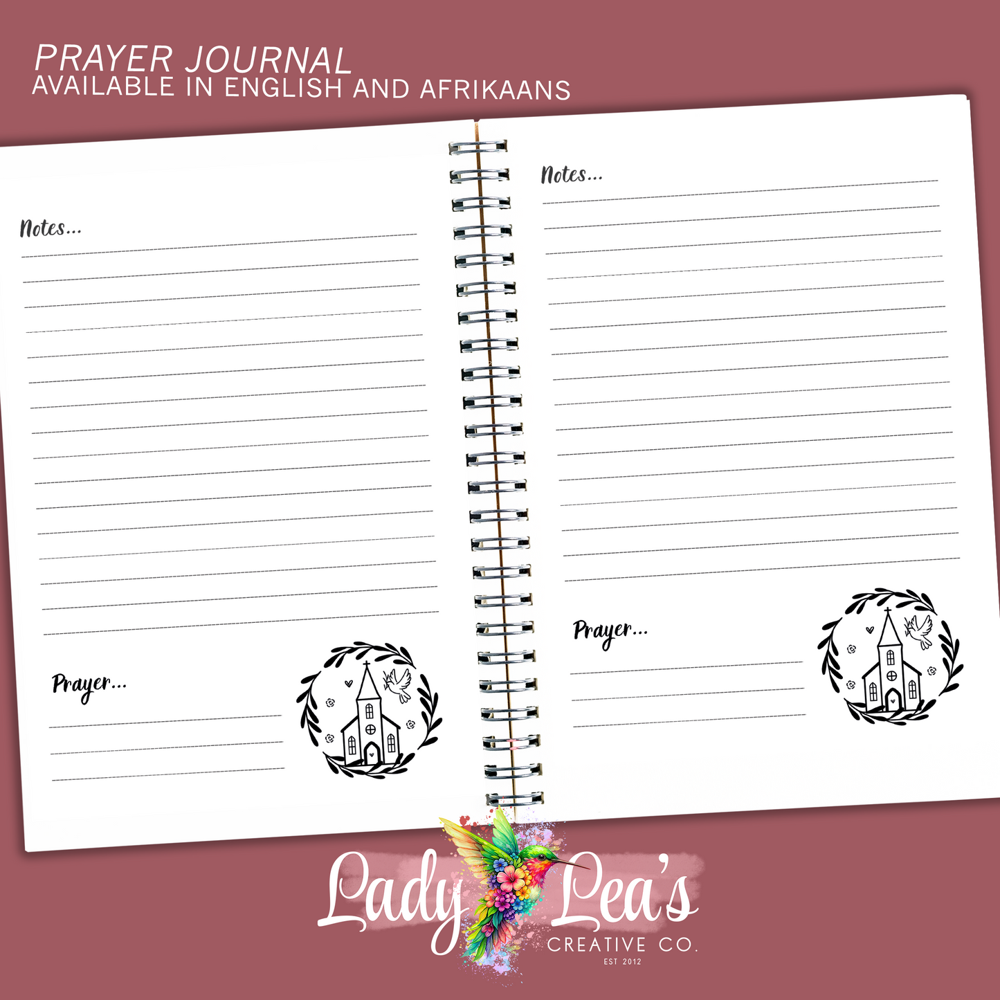 PROTEA BURGANDY PRAYER JOURNAL