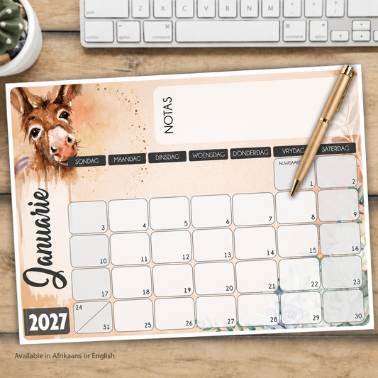 DONKIE BROWN OLD DESKPAD 2027