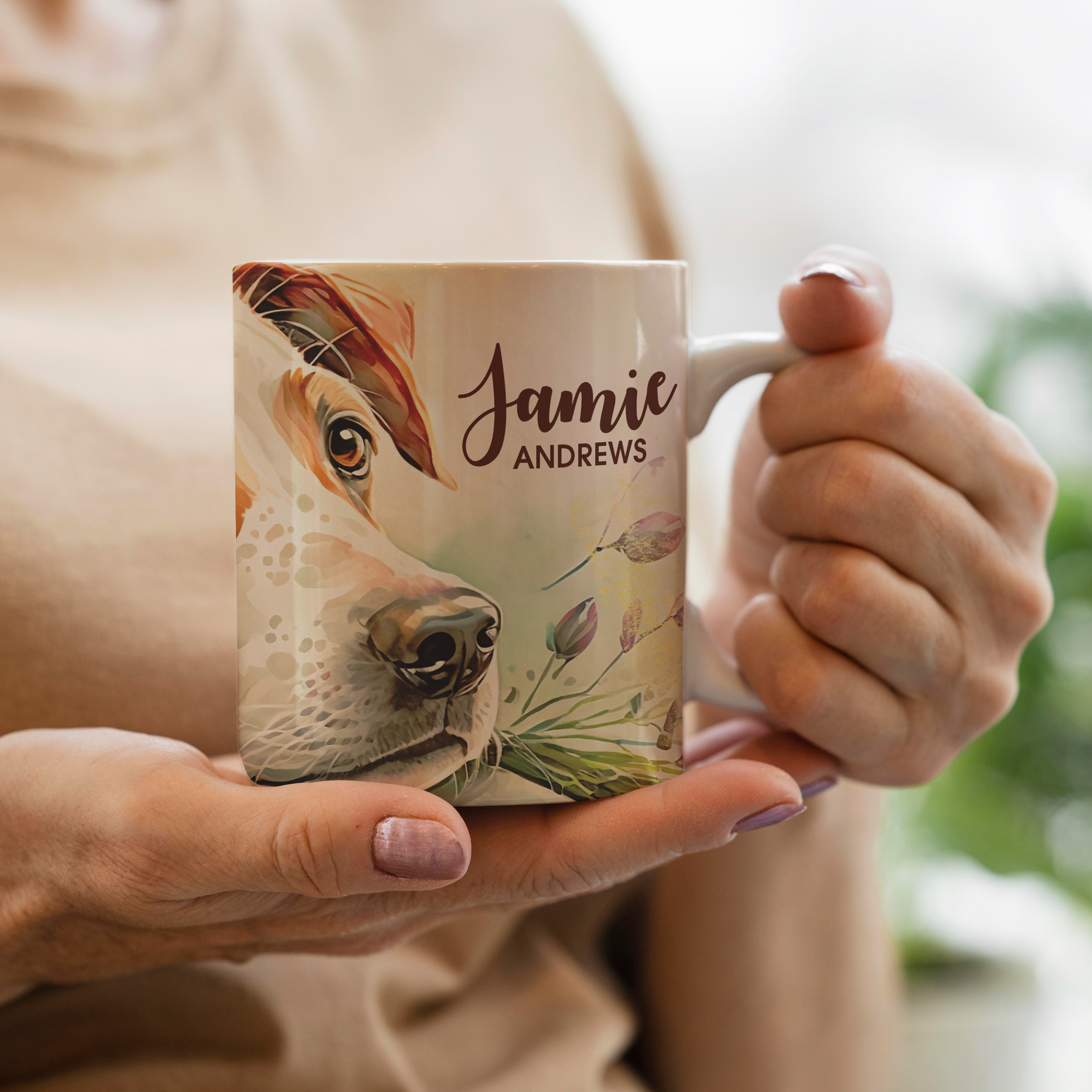 WATERCOLOR JACK RUSSEL MUG