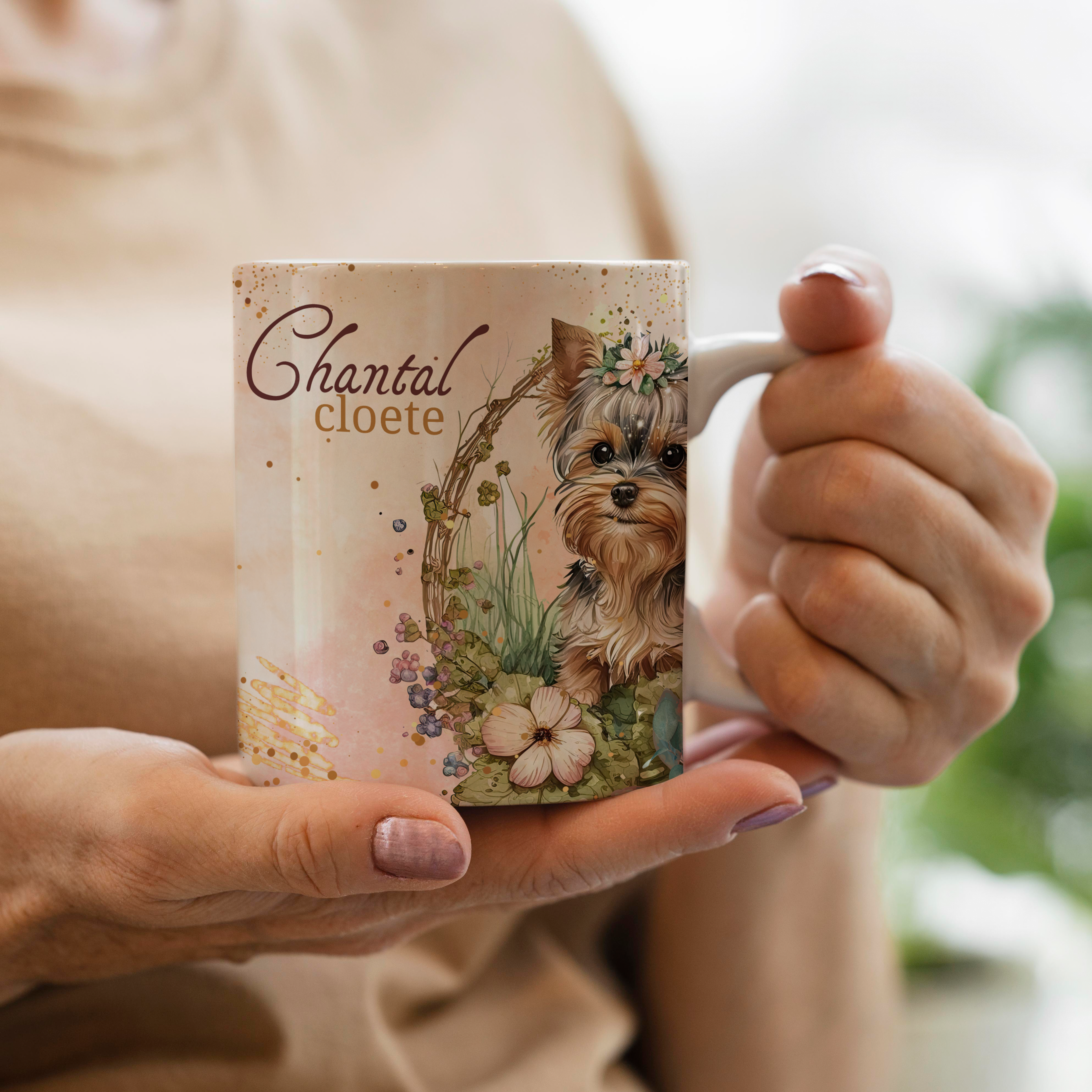 YORKIE BROWN MUG