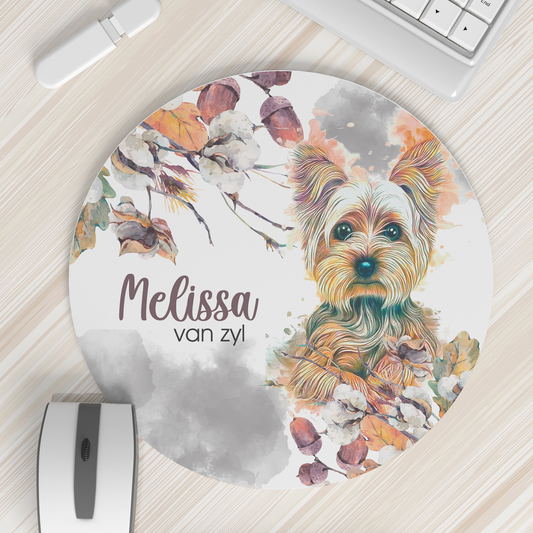 YORKIE GOLDEN MOUSEPAD