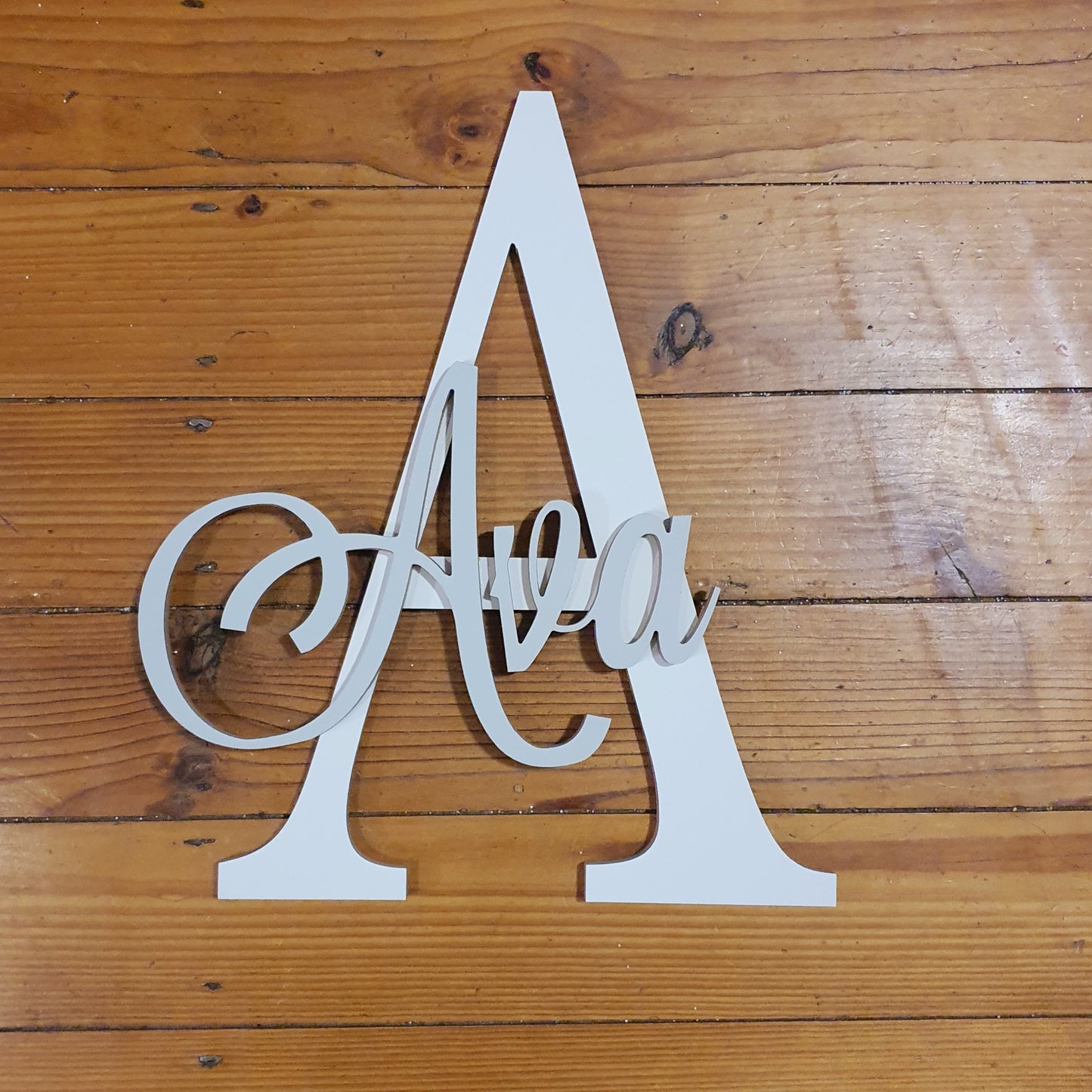 WOODEN LETTER AND NAME 40cm