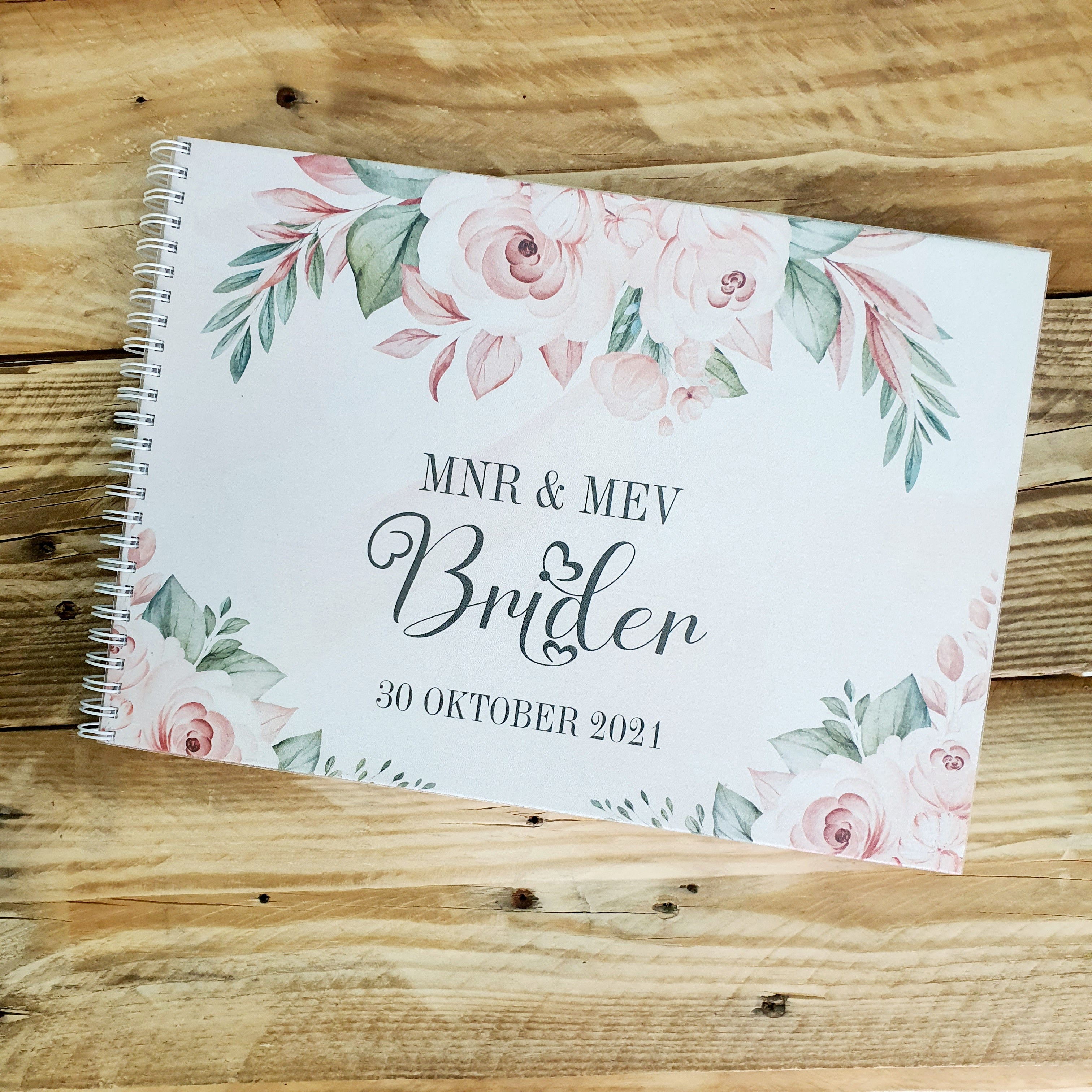 PINK ROSE WEDDING GUESTBOOK