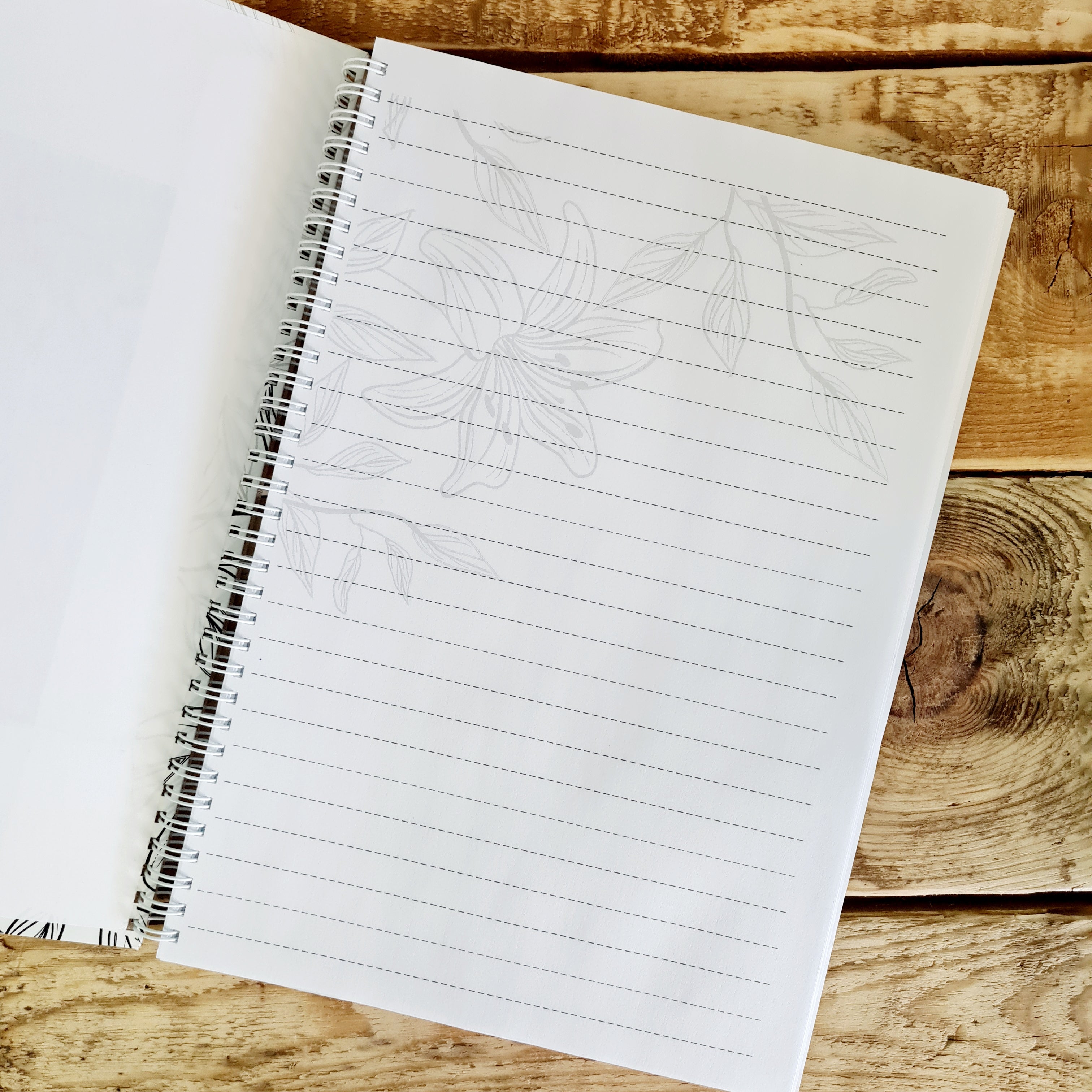 FLORAL COLOURING NOTEBOOK