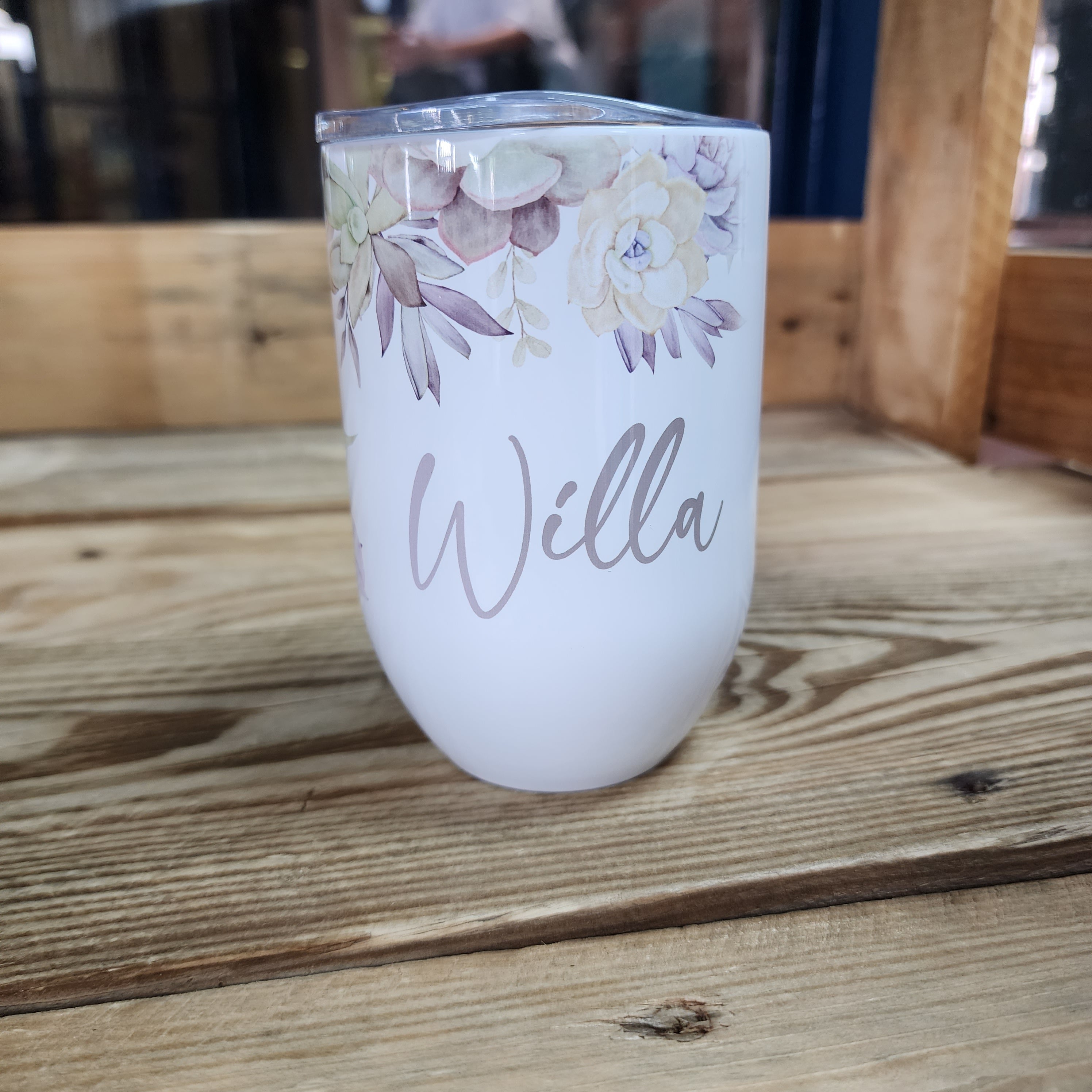 Pastel Succulent Gin/Wine Tumbler