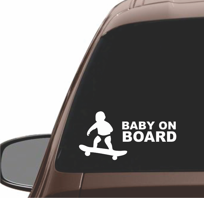 BABY ON SKATEBOARD