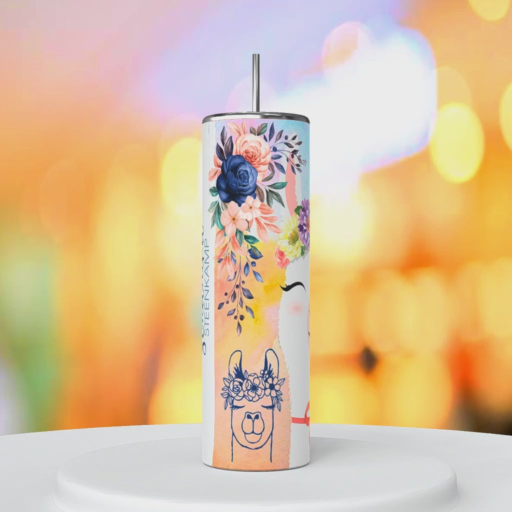Cute Lama Skinny Tumbler