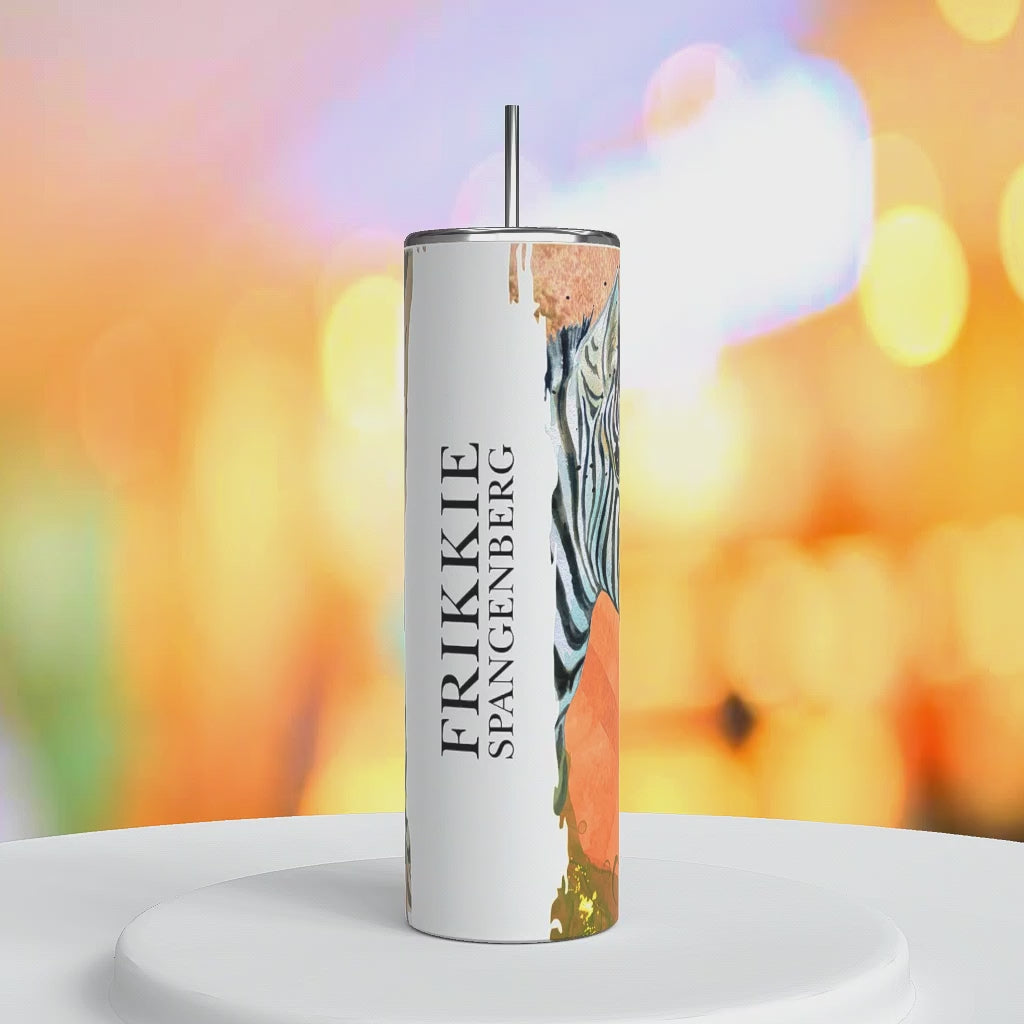 Zebra Skinny Tumbler