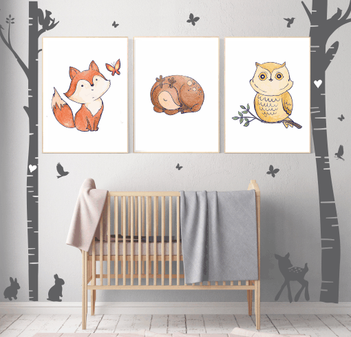 CUTE FOREST ANIMALS POSTERS - PRINTABLES