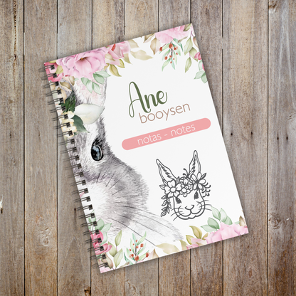 FLORAL BUNNY NOTEBOOK