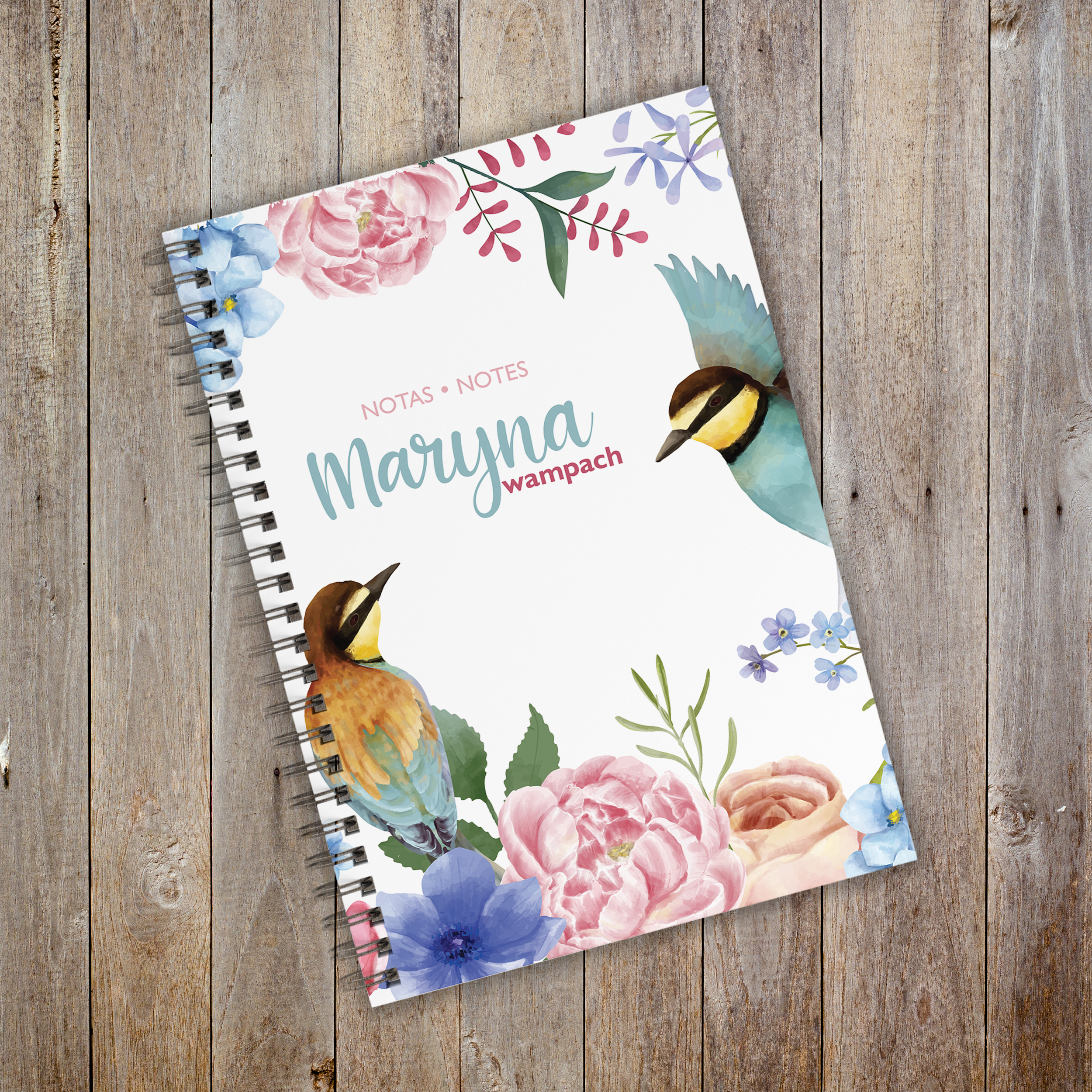 FLORAL BIRDS NOTEBOOK