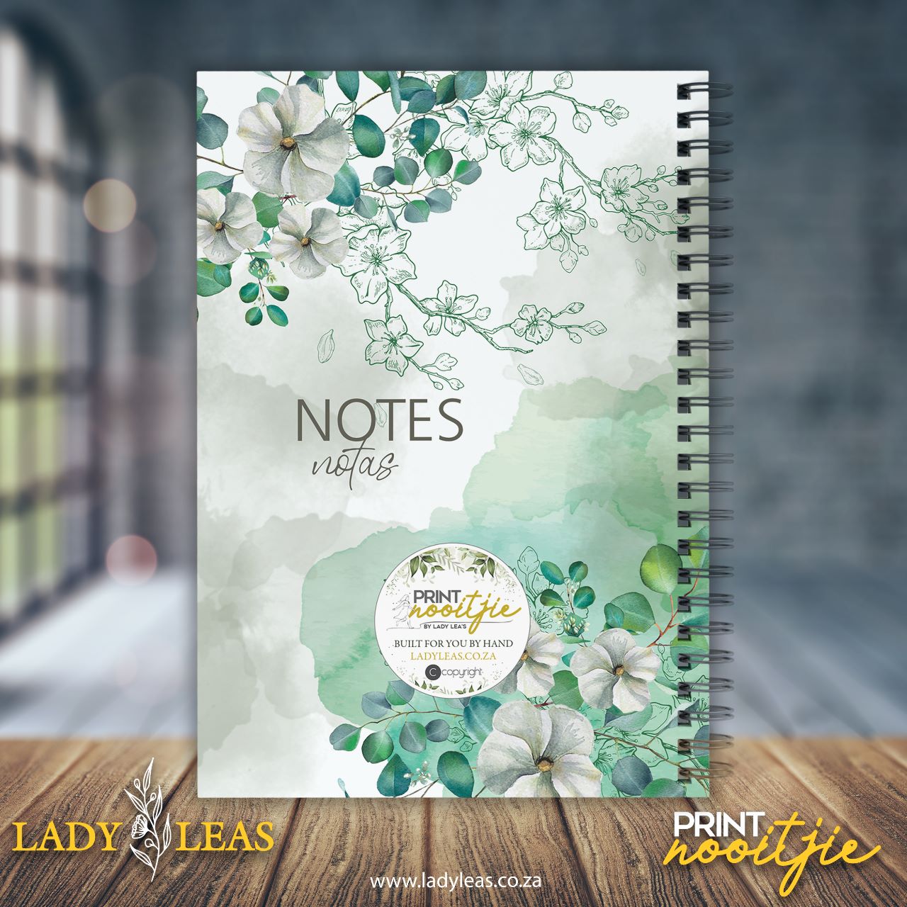 WHITE BLOSSOMS NOTEBOOK