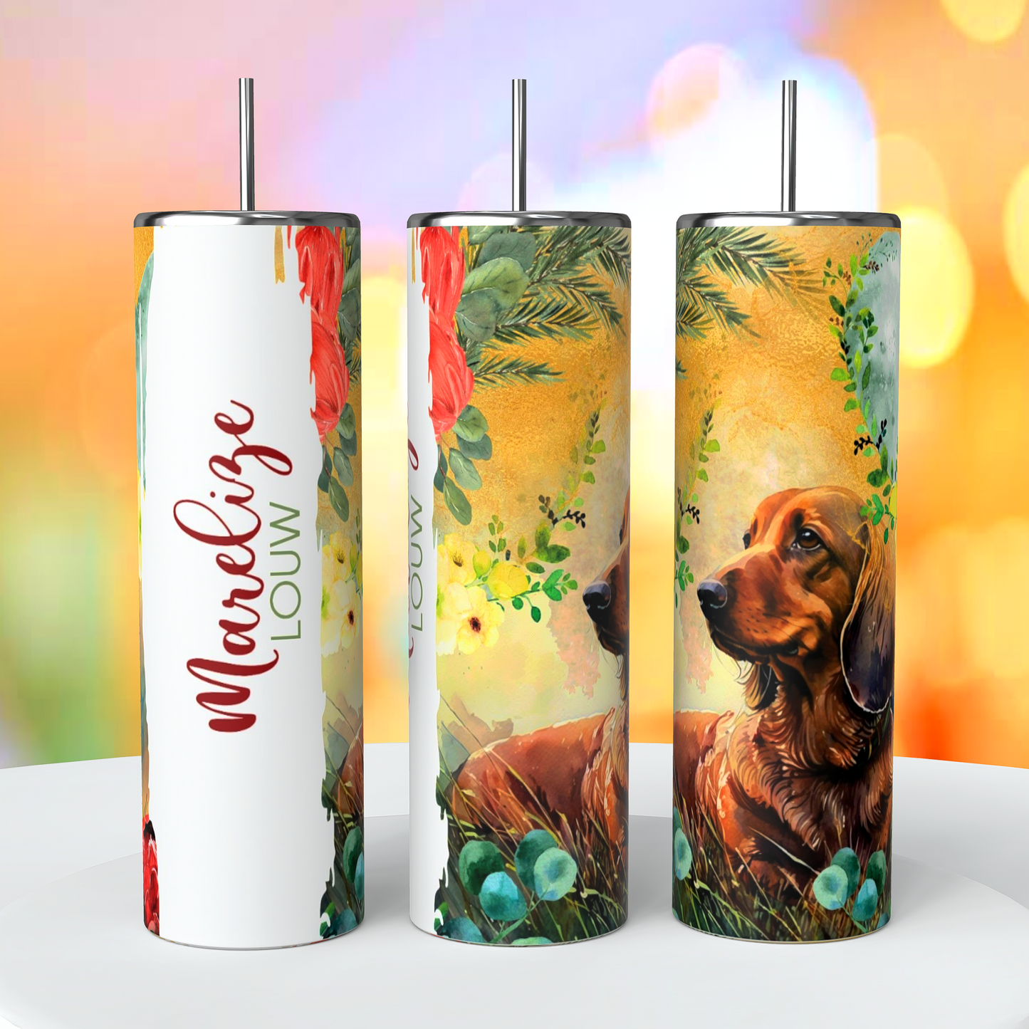 Dachshund Skinny Tumbler