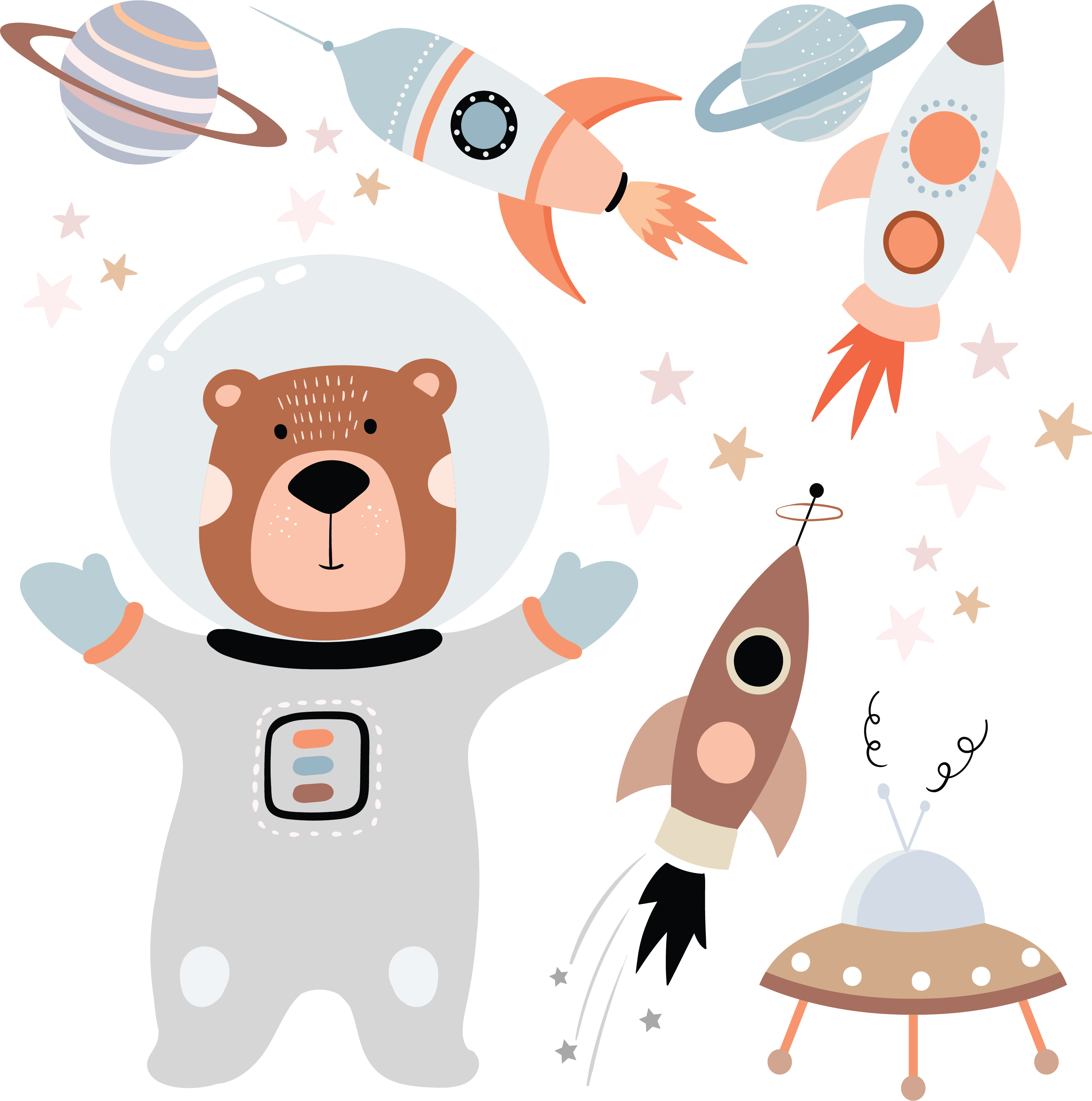 PASTEL SPACE BEAR