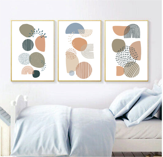 ABSTRACT SHAPES BLUE - PRINTABLES